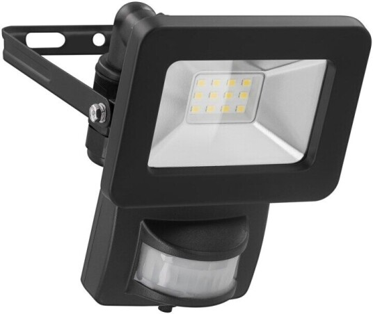 Goobay LED-strålkastare för utomhusbruk 10 W med rörelsedetektor med 850 lm neutralt vitt ljus (4000 K) PIR-sensor med ON/OFF-funktion och M16 kab Goobay LED-strålkastare för utomhusbruk 10 W med rörelsedetektor med 850 lm neutralt vitt ljus (4000 K) PIR-sensor med ON/OFF-funktion och M16 kab