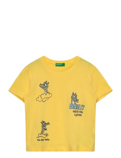United Colors of Benetton T Shirt Yellow 82