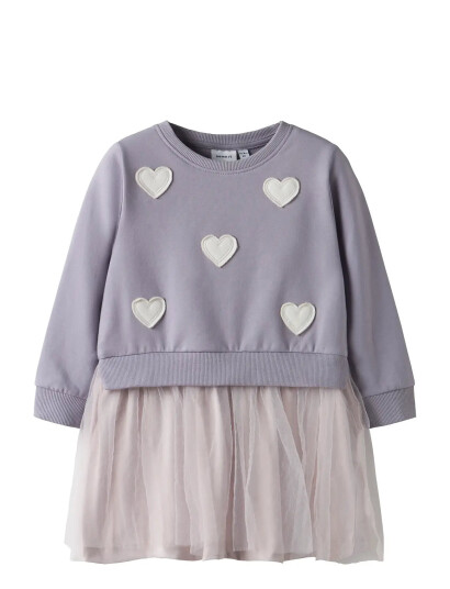 Name It Nmfbianja Sweat Dress Bru Purple 92