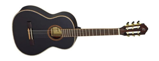 Ortega Guitars Ortega R221bk-3/4 Klassisk Gitar 3/4 Gloss Svart