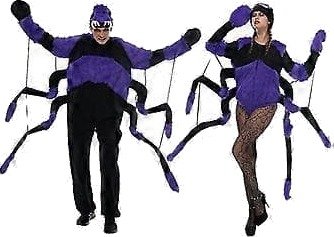 Eraspooky Halloween Edderkopp Jumpsuit Kostyme til Voksen