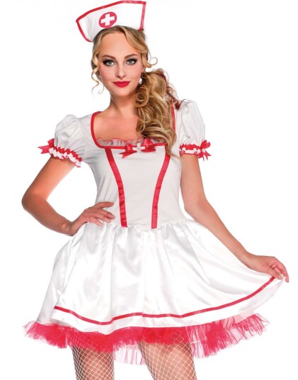 Leg Avenue Naughty Nurse Sykepleier Kostyme 2 Deler Strl M