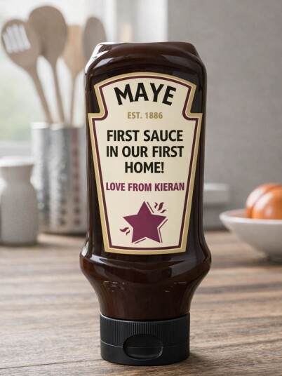 Personalisert Etikett BBQ Saus
