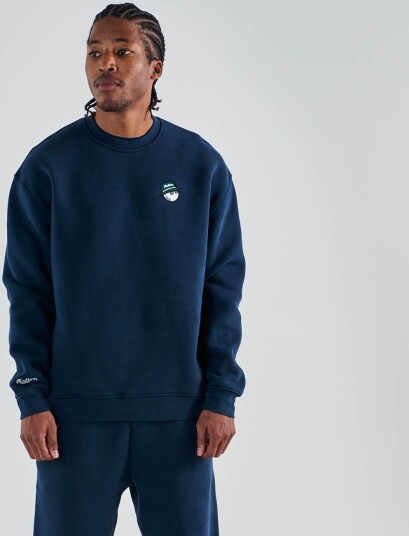 Malbon Range Cooper Sweatshirt Blå Golfgenser herre Navy XX Large