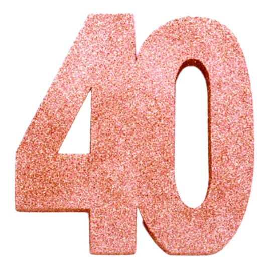 Globos Europe Borddekorasjon Tall Roségull - Tallet 40