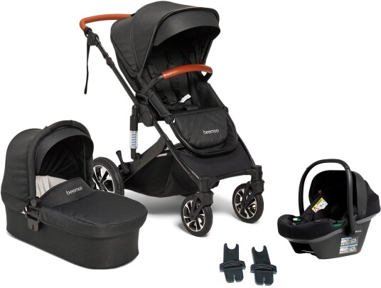 Beemoo Maxi 4 Duovogn Inkl. Beemoo Route i-Size Babybilstol Black/Black Stone Beemoo Maxi 4 Duovogn Inkl. Beemoo Route i-Size Babybilstol Black/Black Stone