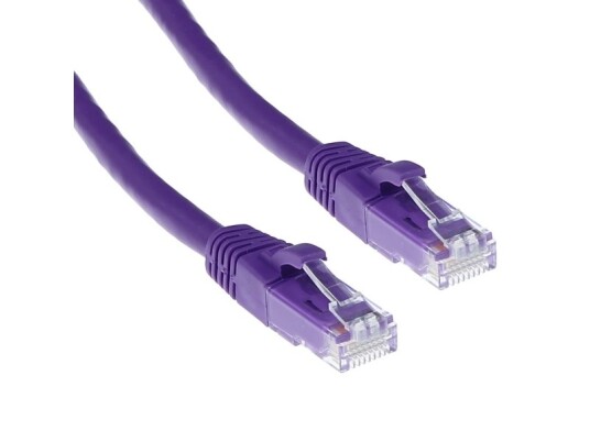 Act Purple 5 Meter U/Utp Cat6a Patch Cable Snagless With Rj45 Connectors. Cat6a U/Utp Snagless Pl 5.00M (Ib2305)