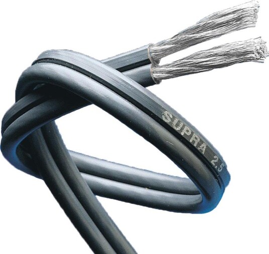 Supra Høyttalerkabel 1000000198 Isolasjon Av Ionestabil PVC 2 × 2,5 mm², Grå, 200 m