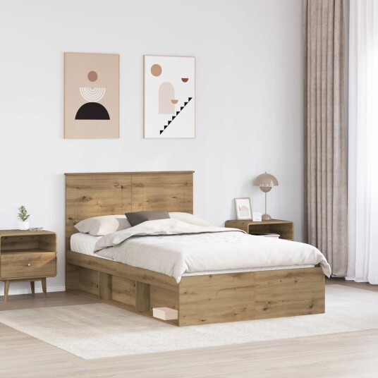  Sengestamme Kunstnerisk Eik 135 x 190 cm Massiv furu