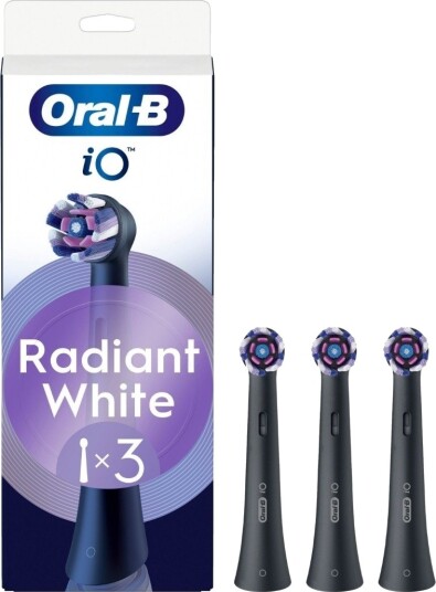Oral-B Brstehoder iO Radiant White Black 3 pcs