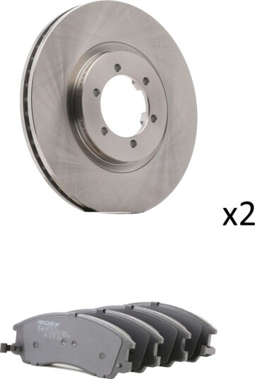 Bremseskiver og -klosser RIDEX 3405B2769