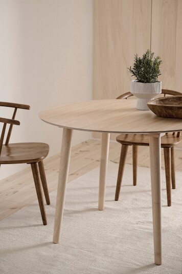 Ellos Home Kjøkkenbord Jolina Ø 106 cm Natur