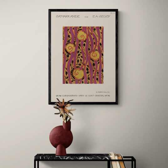 Flower pattern Art Deco av Plakatwerket Flower pattern Art Deco av Plakatwerket