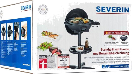SEVERIN PG 8541 - barbeque grill - matt Svart