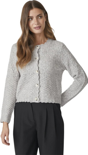 Co'Couture Dame Strikkevarer Grå XS,