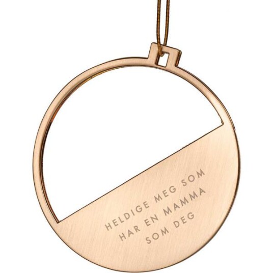 Pictureit - Julepynt m/fotoramme Mamma 7x0,5 cm 14K gull Pictureit - Julepynt m/fotoramme Mamma 7x0,5 cm 14K gull