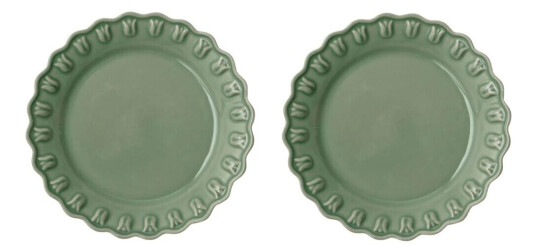 Potteryjo Tulipa tallerken Ø20 cm 2stk. Verona green Potteryjo Tulipa tallerken Ø20 cm 2stk. Verona green