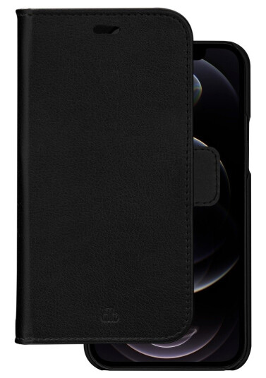 Dbramante 2-i-1 Flip-deksel til iPhone 12/12 Pro med 3 kortlommer, Svart