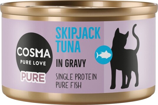 Cosma Våtfôr Pure Skipjack Tunfisk 6 X 80 G