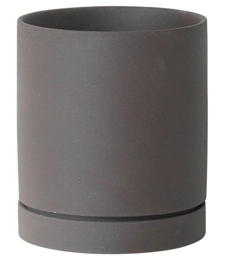ferm LIVING Sekki blomsterpotte medium Ø13.5 cm charcoal
