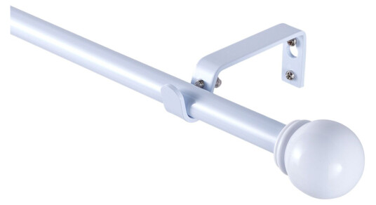 bonprix Gardinstang med ball på enden 1 (120 cm),2 (160 cm),3 (200 cm),4 (240 cm) hvit