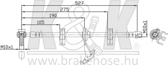 K&K FT6207 Bremseslange