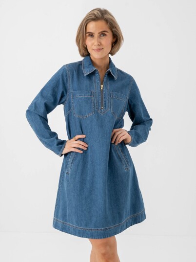 Part Two Yalia Dress Denim 36