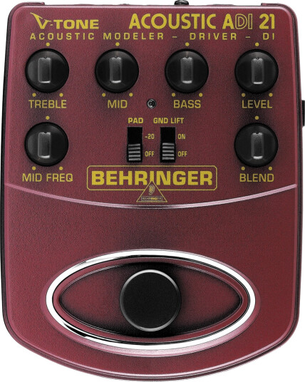 Behringer V-Tone Acoustic ADI21 Preamp/Effektpedal Behringer V-Tone Acoustic ADI21 Preamp/Effektpedal
