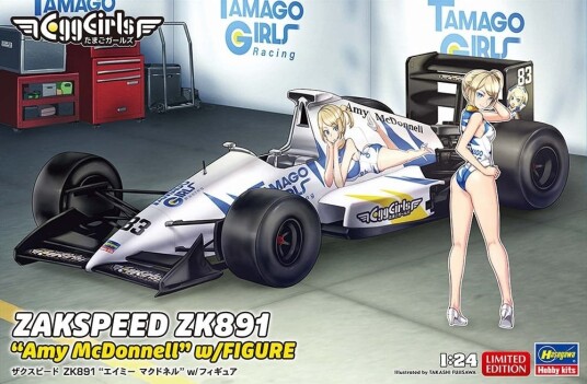 Hasegawa 1/24 Zakspeed ZK891 Amy McDonnell w/figur