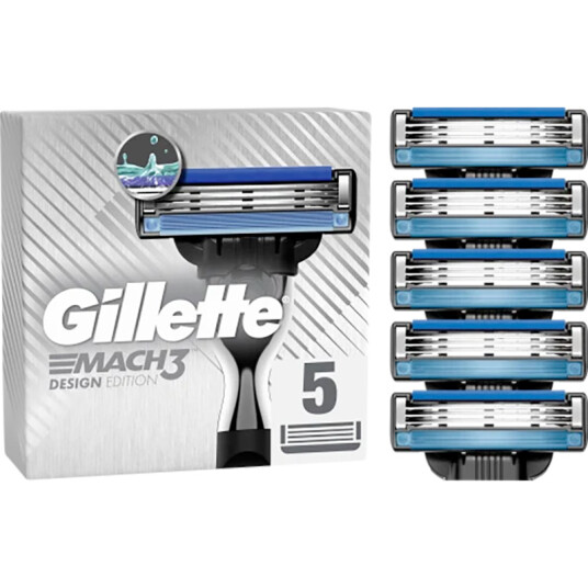 Gillette Mach3 DESIGN Edition Barberblader 5 pcs.