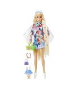 Mattel Barbie Mattel Extra Moda Doll sett med blomster/blondt hår GRN27/HDJ45 Mattel Barbie Mattel Extra Moda Doll sett med blomster/blondt hår GRN27/HDJ45