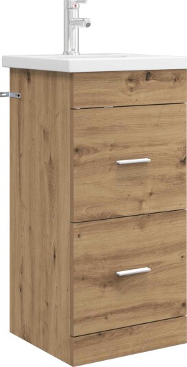 Badmøbel med vask Artisan eik 42 x 40 x 84,5 cm Konstruert tre Badmøbel med vask Artisan eik 42 x 40 x 84,5 cm Konstruert tre