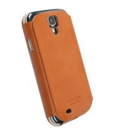 Krusell Flipcover Kiruna - Beskyttende Deksel For Mobiltelefon - Ekte Skinn - Kamelhårfarget - For Samsung Galaxy S4