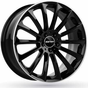 GMP Stellar Black Diamond Lip 9.5x20 5x112 ET50 B66.6
