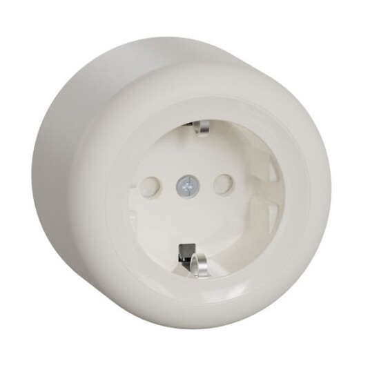 Schneider Electric Renova Stikkontakt 250 V, utenpåliggende Hurtigkobling