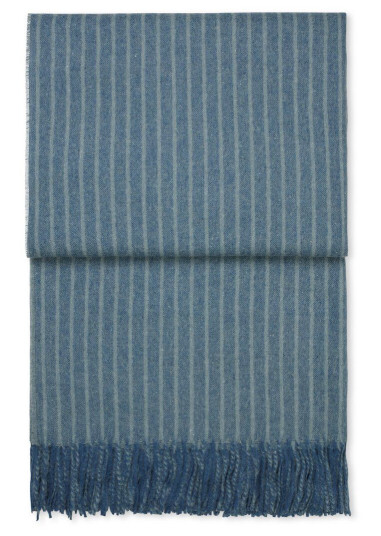 Elvang Denmark Stripes pledd 130 x 200 cm Mirage blue