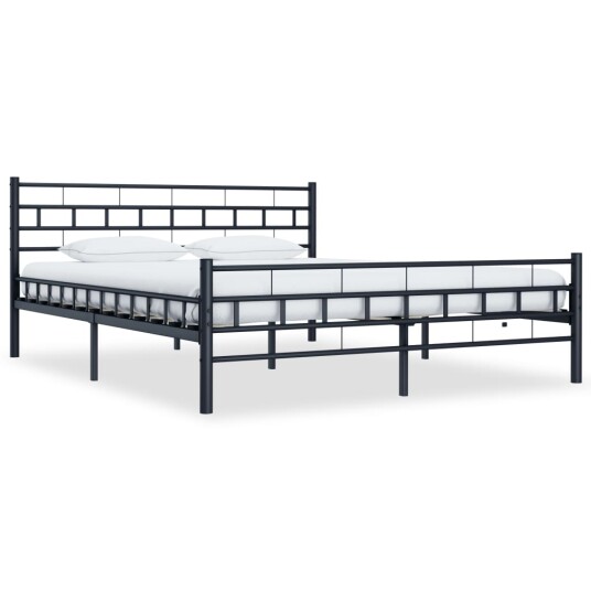 vidaXL Sengeramme svart stål 180x200