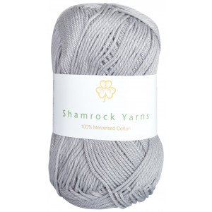 Shamrock Yarns Mercerisert Bomull 232 Lysegrå