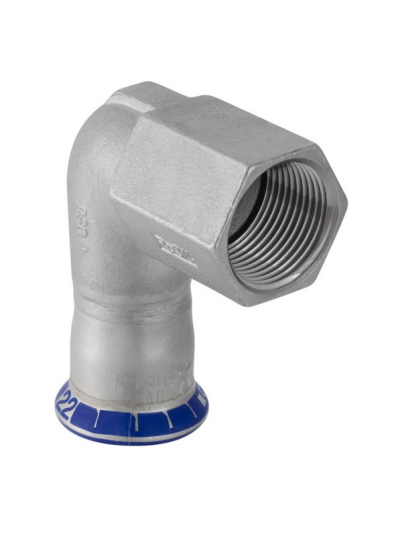 Geberit Elbowad ft stst 90g d22-rp3/4 Geberit Elbowad ft stst 90g d22-rp3/4