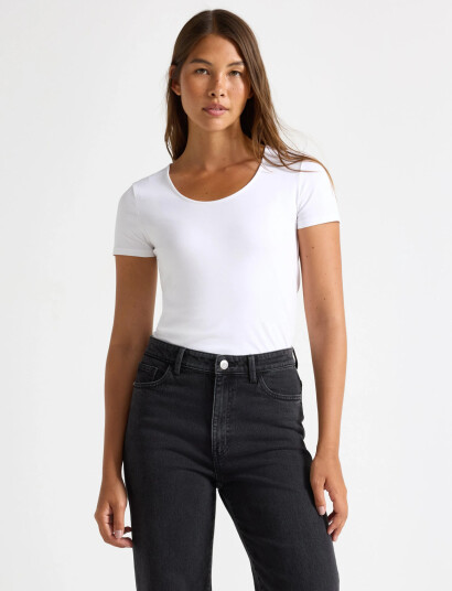 Lindex Top Amber White XS