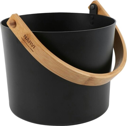 Narvi Badstubøtte Aluminium Bambuhandtag 5 L
