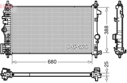Radiator DENSO DRM20108 Radiator DENSO DRM20108