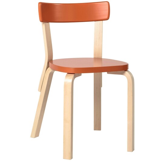 Artek Stol 69 Oransje/Bjørk