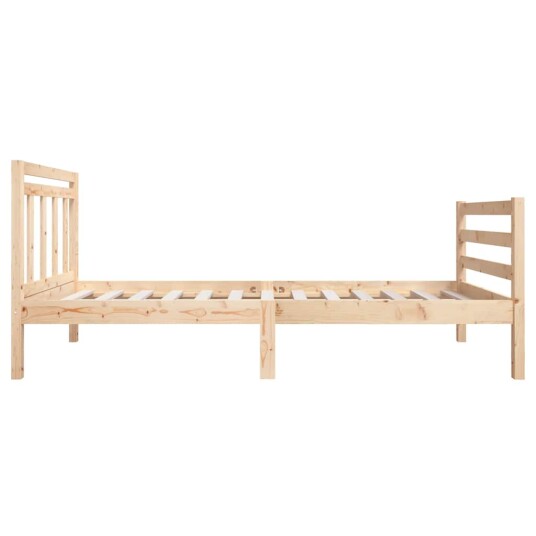 vidaXL Sengeramme heltre 75x190 cm 2FT6 Small Single