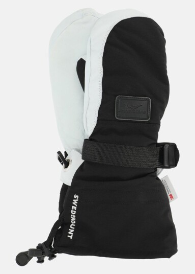 Swedemount Lofoten Leather Mitten W Black/White S Vanter