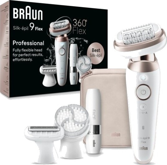 Braun Silk-Épil 9 Flex 9-360 3D Rose Hvit 40 Pinsett Microgrip 0,5 Mm Batteri Innebygd Batteri Braun Silk-Épil 9 Flex 9-360 3D Rose Hvit 40 Pinsett Microgrip 0,5 Mm Batteri Innebygd Batteri