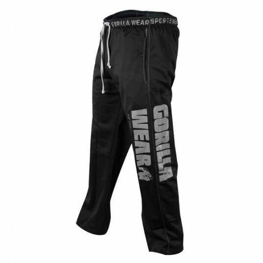 Gorilla Wear Logo Mesh Pants, sort treningsbukse