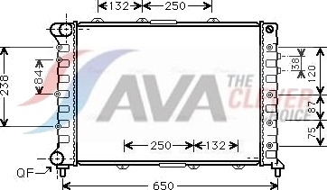 AVA COOLING SYSTEMS ALA2038 Radiator motorkjøling
