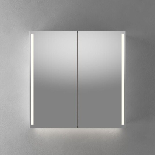 Linn Bad Vikja Speilskap Mørk eik / 80cm Linn Bad Vikja Speilskap Mørk eik / 80cm