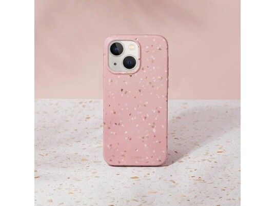Uniq Coehl Terrazzo-Deksel Apple Iphone 14 Rosa/Korallrosa